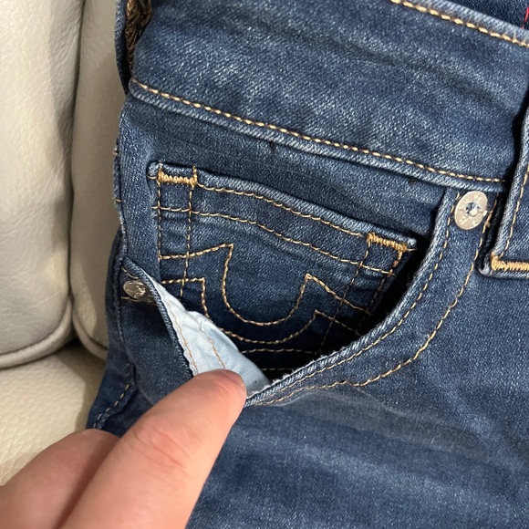 NWT - True Religion Women’s Halle Mid Rise Super Skinny Jeans - Size 30 - Picture 6 of 11